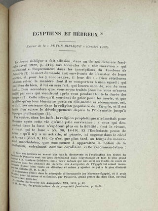 Le tombeau de P&eacute;tosiris. Rapports pr&eacute;liminaires et &eacute;tudes, 1920-1923.