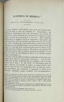 Le tombeau de Pétosiris. Rapports préliminaires et études, 1920-1923.