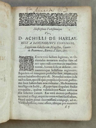 Alpini, De medicina Aegyptiorum libri quatuor & Jacobi Bontii, De medicina Indorum