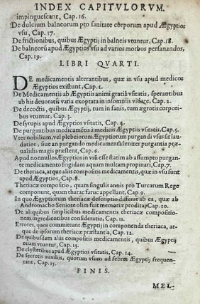 Alpini, De medicina Aegyptiorum libri quatuor & Jacobi Bontii, De medicina Indorum