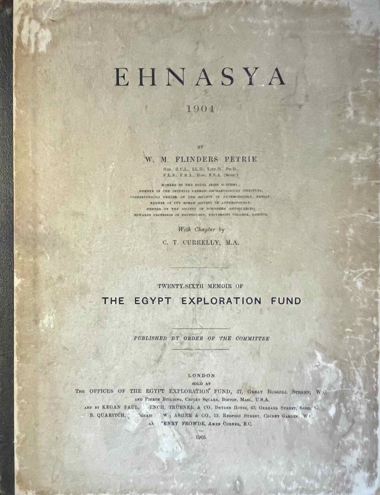 Item #M1280g Ehnasya. 1904. PETRIE William M. Flinders.[newline]M1280g-00.jpeg