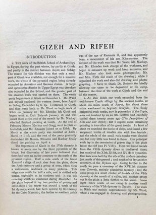 Gizeh and Rifeh. Double volume.
