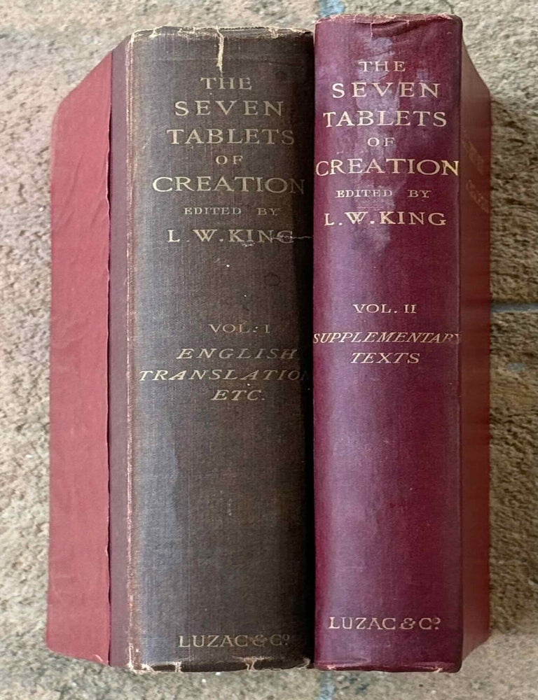 Item #M12867 Enuma Elish. The seven tablets of creation. Or: The Babylonian and Assyrian legends concerning the creation of the world and of mankind. KING Leonard W.[newline]M12867-00.jpeg