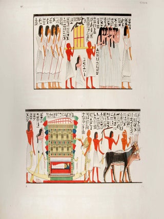 I monumenti dell'Egitto e della Nubia. Disegnati dalla spedizione scientifico-letteraria Toscana in Egitto. Testo: Vol. I: Monumenti storici. Vol. II: Monumenti civili. Vol. III: Monumenti del culto. Tavole I-III (complete set)