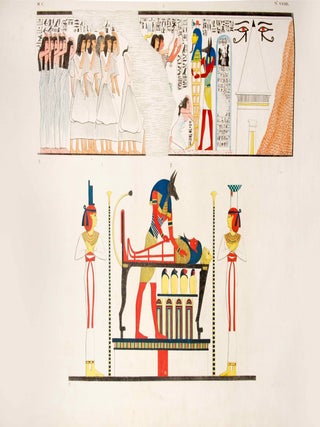 I monumenti dell'Egitto e della Nubia. Disegnati dalla spedizione scientifico-letteraria Toscana in Egitto. Testo: Vol. I: Monumenti storici. Vol. II: Monumenti civili. Vol. III: Monumenti del culto. Tavole I-III (complete set)