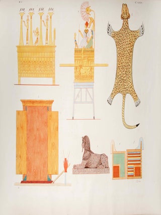 I monumenti dell'Egitto e della Nubia. Disegnati dalla spedizione scientifico-letteraria Toscana in Egitto. Testo: Vol. I: Monumenti storici. Vol. II: Monumenti civili. Vol. III: Monumenti del culto. Tavole I-III (complete set)