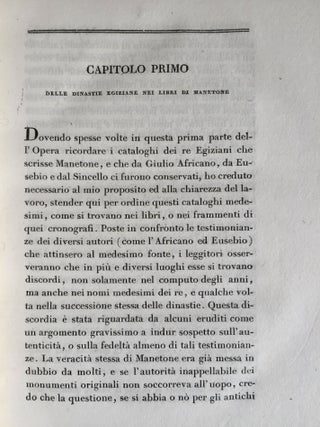 I monumenti dell'Egitto e della Nubia. Disegnati dalla spedizione scientifico-letteraria Toscana in Egitto. Testo: Vol. I: Monumenti storici. Vol. II: Monumenti civili. Vol. III: Monumenti del culto. Tavole I-III (complete set)