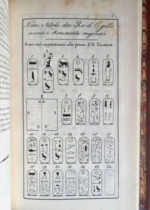 I monumenti dell'Egitto e della Nubia. Disegnati dalla spedizione scientifico-letteraria Toscana in Egitto. Testo: Vol. I: Monumenti storici. Vol. II: Monumenti civili. Vol. III: Monumenti del culto. Tavole I-III (complete set)