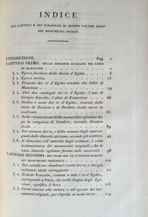 I monumenti dell'Egitto e della Nubia. Disegnati dalla spedizione scientifico-letteraria Toscana in Egitto. Testo: Vol. I: Monumenti storici. Vol. II: Monumenti civili. Vol. III: Monumenti del culto. Tavole I-III (complete set)