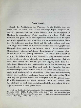 Untersuchungen &uuml;ber die alt&auml;gyptischen medizinischen Papyri. Teil I & II (complete set)[newline]M1292a-03.jpeg