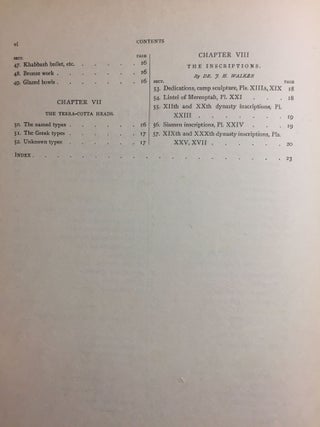 Memphis series, complete set of 7 volumes. Vol. I: Memphis I. Vol. II: The palace of Apries (Memphis II). Vol. III: Meydum and Memphis III. Vol. IV: Roman portraits and Memphis (IV). Vol. V: Tarkhan I and Memphis (V). Vol. VI: Riqqeh and Memphis VI. Vol. VII: Tarkhan II.[newline]M1294c-13.jpg