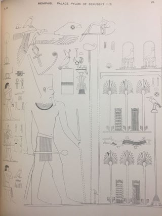 Memphis series, complete set of 7 volumes. Vol. I: Memphis I. Vol. II: The palace of Apries (Memphis II). Vol. III: Meydum and Memphis III. Vol. IV: Roman portraits and Memphis (IV). Vol. V: Tarkhan I and Memphis (V). Vol. VI: Riqqeh and Memphis VI. Vol. VII: Tarkhan II.[newline]M1294c-16.jpg