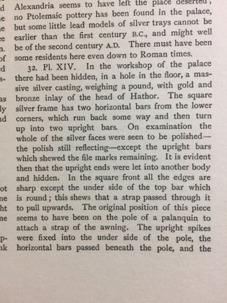 Memphis series, complete set of 7 volumes. Vol. I: Memphis I. Vol. II: The palace of Apries (Memphis II). Vol. III: Meydum and Memphis III. Vol. IV: Roman portraits and Memphis (IV). Vol. V: Tarkhan I and Memphis (V). Vol. VI: Riqqeh and Memphis VI. Vol. VII: Tarkhan II.[newline]M1294c-20.jpg
