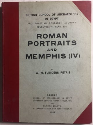 Memphis series, complete set of 7 volumes. Vol. I: Memphis I. Vol. II: The palace of Apries (Memphis II). Vol. III: Meydum and Memphis III. Vol. IV: Roman portraits and Memphis (IV). Vol. V: Tarkhan I and Memphis (V). Vol. VI: Riqqeh and Memphis VI. Vol. VII: Tarkhan II.[newline]M1294c-29.jpg