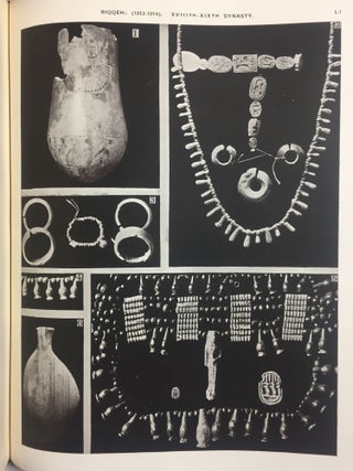 Memphis series, complete set of 7 volumes. Vol. I: Memphis I. Vol. II: The palace of Apries (Memphis II). Vol. III: Meydum and Memphis III. Vol. IV: Roman portraits and Memphis (IV). Vol. V: Tarkhan I and Memphis (V). Vol. VI: Riqqeh and Memphis VI. Vol. VII: Tarkhan II.[newline]M1294c-67.jpg