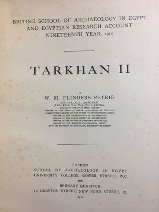 Memphis series, complete set of 7 volumes. Vol. I: Memphis I. Vol. II: The palace of Apries (Memphis II). Vol. III: Meydum and Memphis III. Vol. IV: Roman portraits and Memphis (IV). Vol. V: Tarkhan I and Memphis (V). Vol. VI: Riqqeh and Memphis VI. Vol. VII: Tarkhan II.[newline]M1294c-70.jpg