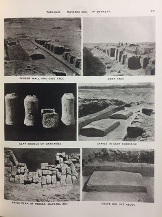 Memphis series, complete set of 7 volumes. Vol. I: Memphis I. Vol. II: The palace of Apries (Memphis II). Vol. III: Meydum and Memphis III. Vol. IV: Roman portraits and Memphis (IV). Vol. V: Tarkhan I and Memphis (V). Vol. VI: Riqqeh and Memphis VI. Vol. VII: Tarkhan II.[newline]M1294c-76.jpg