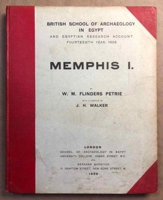 Memphis series, set of 4 volumes. Vol. I: Memphis (I). Vol. II: The palace of Apries (Memphis II). Vol. III: Meydum and Memphis (III). Vol. IV: Roman portraits and Memphis (IV).[newline]M1294f-01.jpg