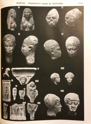 Memphis series, set of 4 volumes. Vol. I: Memphis (I). Vol. II: The palace of Apries (Memphis II). Vol. III: Meydum and Memphis (III). Vol. IV: Roman portraits and Memphis (IV).[newline]M1294f-10.jpg