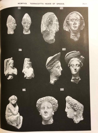 Memphis series, set of 4 volumes. Vol. I: Memphis (I). Vol. II: The palace of Apries (Memphis II). Vol. III: Meydum and Memphis (III). Vol. IV: Roman portraits and Memphis (IV).[newline]M1294f-11.jpg