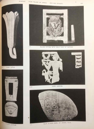 Memphis series, set of 4 volumes. Vol. I: Memphis (I). Vol. II: The palace of Apries (Memphis II). Vol. III: Meydum and Memphis (III). Vol. IV: Roman portraits and Memphis (IV).[newline]M1294f-22.jpg