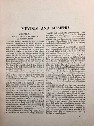 Memphis series, set of 4 volumes. Vol. I: Memphis (I). Vol. II: The palace of Apries (Memphis II). Vol. III: Meydum and Memphis (III). Vol. IV: Roman portraits and Memphis (IV).[newline]M1294f-29.jpg
