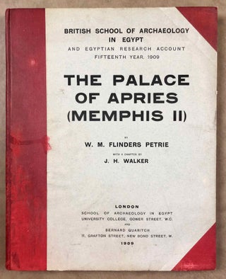 Memphis series, set of 6 volumes. Vol. I: Memphis I. Vol. II: The palace of Apries (Memphis II). Vol. III: Meydum and Memphis III. Vol. IV: Roman portraits and Memphis (IV). Vol. V: Tarkhan I and Memphis (V). Vol. VI: Riqqeh and Memphis VI. (complete for Memphis, not including Tarkhan II)[newline]M1294h-15.jpg