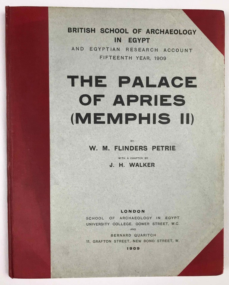 Item #M1294j Memphis II. The Palace of Apries. with PETRIE William M. Flinders, WAINWRIGHT G. A. - GARDINER A. H. - ENGELBACH Reginald.[newline]M1294j-00.jpeg
