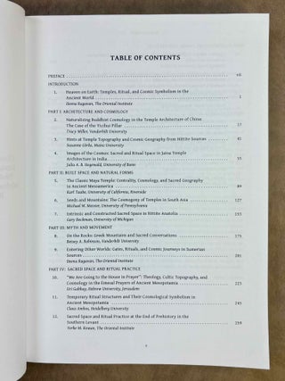 Heaven on earth. Temples, ritual, and cosmic symbolism in the ancient world. Papers from the Oriental Institute Seminar Heaven on Earth, held at the Oriental Institute of the University of Chicago, 2-3 March 2012.[newline]M12961-02.jpeg