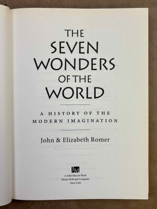 The seven wonders of the world. A history of the modern imagination.[newline]M12970-01.jpeg