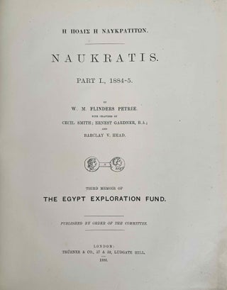 Naukratis. Part I. 1884-5. Part II (complete set)[newline]M1297c-02.jpeg