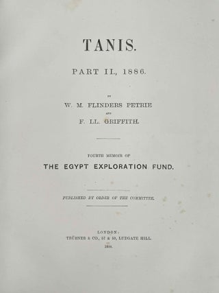Tanis. Part I. 1883-4. Part II: Tanis II & Nebesheh (Am) and Defenneh (Tahpanhes) (complete set)