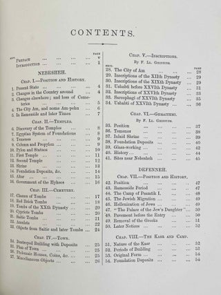 Tanis. Part I. 1883-4. Part II: Tanis II & Nebesheh (Am) and Defenneh (Tahpanhes) (complete set)
