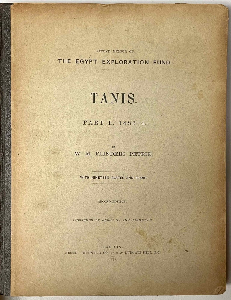 Item #M1311h Tanis. Part I. 1883-4. Part II: Tanis II & Nebesheh (Am) and Defenneh (Tahpanhes) (complete set). PETRIE William M. Flinders.[newline]M1311h-00.jpeg