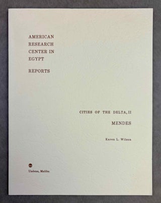 Item #M13125 Cities of the delta. Part II: Mendes. Preliminary report on the 1979 and 1980...