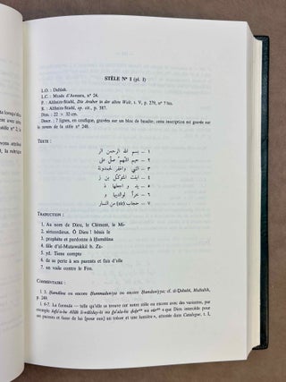 St&egrave;les fun&eacute;raires musulmanes des Iles Dahlak (Mer Rouge). Tome I: Introduction, documents et indices. Tome II: Tableaux et planches (complete set)[newline]M13183-04.jpeg