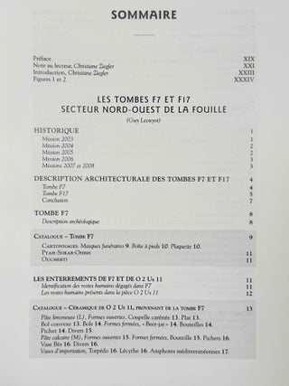 Les tombes hypogées de basse époque. F7, F17, H, ji, Q, n1. Textes + Planches. Fouilles du Louvre à Saqqara II. 2 volumes (complete set)