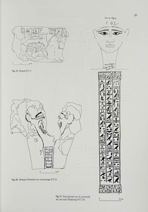 Les tombes hypogées de basse époque. F7, F17, H, ji, Q, n1. Textes + Planches. Fouilles du Louvre à Saqqara II. 2 volumes (complete set)