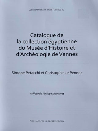 Catalogue des antiquit&eacute;s &eacute;gyptiennes de Vannes[newline]M13247-01.jpeg