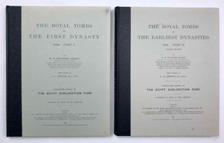 Item #M1324l The royal tombs of the First dynasty. Part I & II (complete set). PETRIE William...[newline]M1324l-00.jpeg