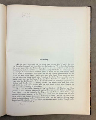 Tell Ta'annek. Bericht über eine mit Unterstützung der Kaiserlichen Akademie der Wissenschaften und des K.K. Ministeriums für Kultus und Unterricht unternommene Ausgrabung in Palästina.