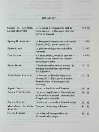 Le banquet &agrave; travers les &acirc;ges. De Pharaon &agrave; Marco Ferreri.[newline]M13308a-03.jpeg