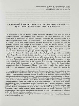 Le banquet &agrave; travers les &acirc;ges. De Pharaon &agrave; Marco Ferreri.[newline]M13308a-05.jpeg
