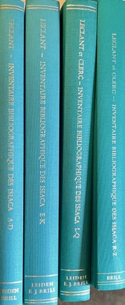 Item #M13331 Inventaire bibliographique des Isiaca (IBIS). Répertoire analytique des travaux...
