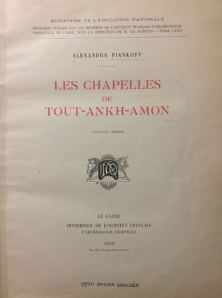 Les chapelles de Toutankhamon. Fasc. 1 & 2 (complete set)[newline]M1334c-02.jpg