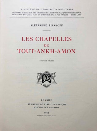 Les chapelles de Toutankhamon. Fasc. 1 & 2 (complete set)[newline]M1334e-02.jpg