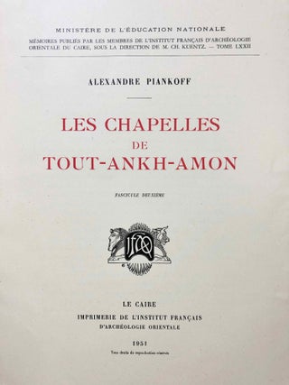 Les chapelles de Toutankhamon. Fasc. 1 & 2 (complete set)[newline]M1334e-08.jpg