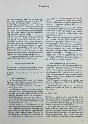 Urkunden (IV) der 18. Dynastie. Historisch-biographische Urkunden. Indices zu den Heften 1-22. Corrigenda zu den Heften 5-16.
