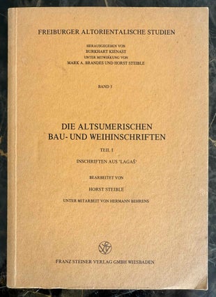 Item #M13365a Die Altsumerischen Bau- und Weihinschriften. Band I: Inschriften aus...