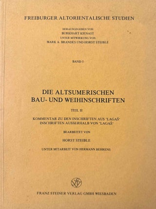 Die Altsumerischen Bau- und Weihinschriften. Band I: Inschriften aus 'Lagas'. Band II: Kommentar zu den Inschriften aus 'Lagas'. Inschriften ausserhalb von 'Lagas'. (complete set)[newline]M13365a-03.jpeg